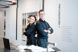 Marta Sobieszek i Grzegorz Kumiszcza, projektanci wnętrz i właściciele studia Omnicreatio