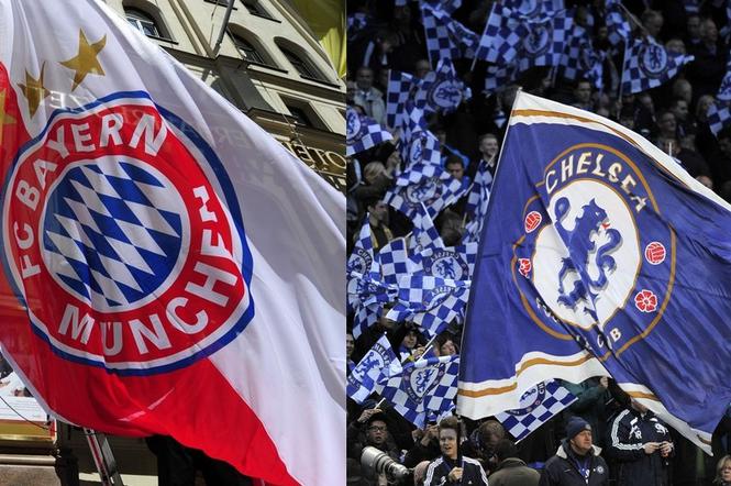 Bayern Monachium - Chelsea Londyn, flagi, finał Ligi Mistrzów