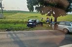 Wypadek niedaleko Gostynia. Kobieta zasnęła za kółkiem