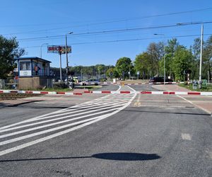 Przejazd kolejowy Starachowice Zachodnie otwarty