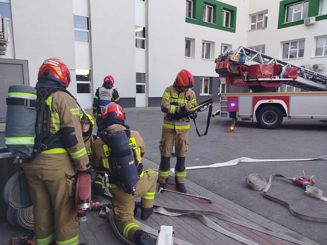 Powiatowe ćwiczenia strażackie w szpitalu wojewódzkim w Siedlcach