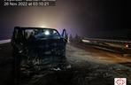 Wypadek na autostradzie A1 w Częstochowie