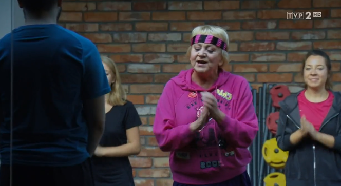 M jak miłość odcinek 1416, Kisielowa (Małgorzata Różniatowska) na siłowni