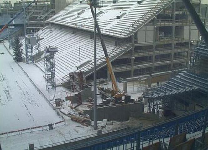 Budowa stadionu w Poznaniu, 11 stycznia 2010