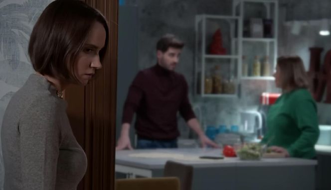 	Pierwsza miłość odc. 3969. Melka (Ewa Jakubowicz), Marysia (Aneta Zając), Kacper (Damian Kulec)