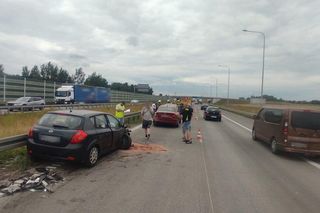 Ogromne utrudnienia na autostradzie A1 w Śląskiem. Zderzyły się cztery pojazdy. Zator ma kilkanaście kilometrów