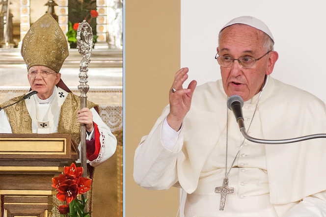 Abp Jędraszewski i Papież Franciszek