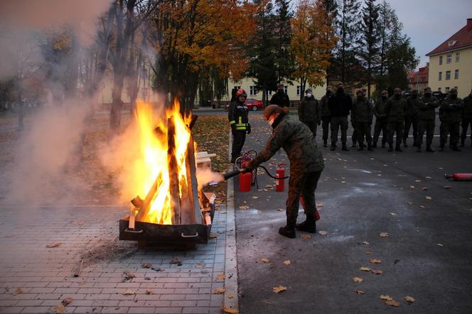 Doskonalenie zawodowe strażaków z Braniewa i żołnierzy Wojsk Obrony Terytorialnej