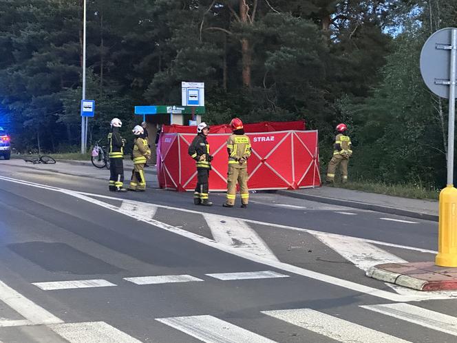 Tragiczny wypadek pod Legionowem. Nie żyje rowerzysta