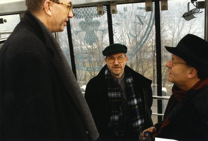 Od lewej: jurorzy Jacek Cybis, Stefan Kuryłowicz, Stanisław Fiszer