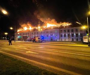 Pożar galerii handlowej w Ełku