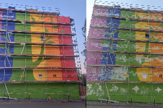 Wrocław. Mural z tęczą na Opolskiej zniszczony. Wiemy, co się z nim stanie