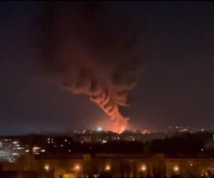 Atak Ukrainy na Donieck. Wielki pożar nad okupowanym rejonem