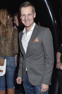 Marcin Mroczek na premierze filmu Ziarno prawdy