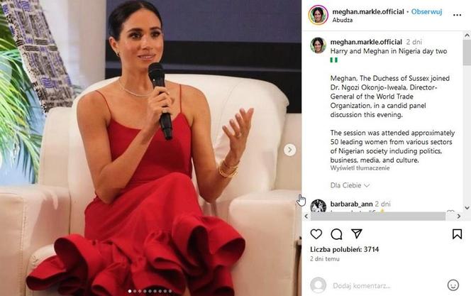 Wszystkie stylizacje Meghan Markle z podróży do Nigerii