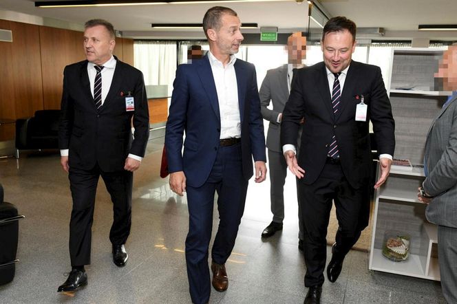 Prezes PZPN powitał prezydenta UEFA. Mamy zdjęcia [GALERIA]