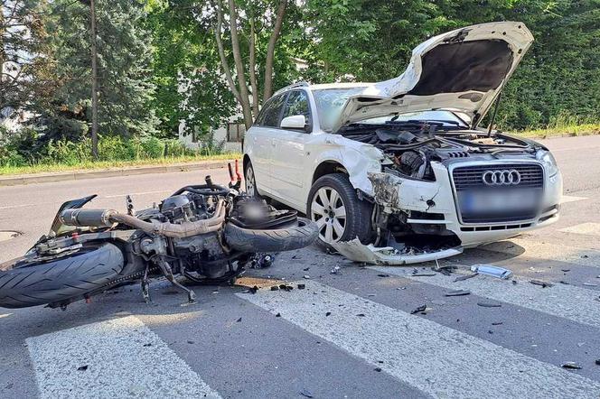 Groźny wypadek na skrzyżowaniu ul. Cegielnianej i Żytniej w Kraśniku