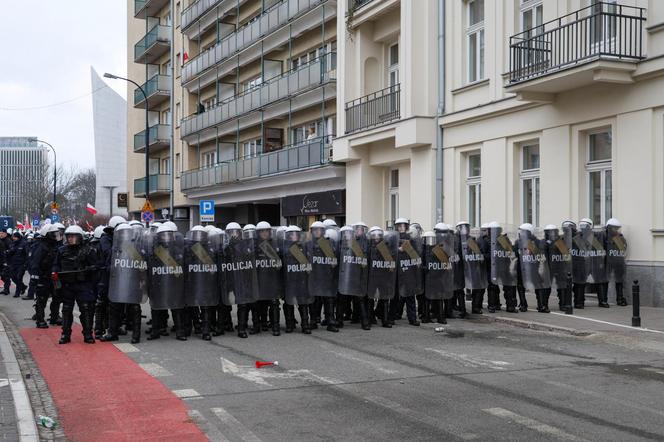 Protest rolników pod Sejmem - starcia z policją