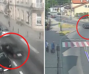 Szaleńczy rajd kierowcy bmw po Ropczycach na Podkarpaciu [WIDEO]