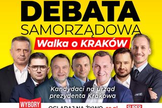 Debata Wybory samorządowe. Walka o Kraków. Kandydaci wylosowali kolejność odpowiedzi