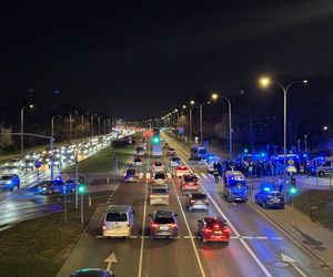 Blokada Ostatniego Pokolenia na Wisłostradzie (13.12.2024)