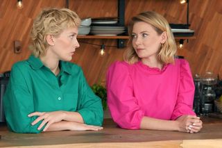 Barwy szczęścia odc. 3115. Dominika (Karolina Chapko), Renata (Anna Mrozowska)