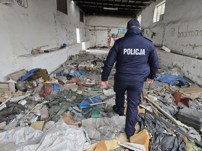 Policjanci z Leszna sprawdzali miejsca, gdzie koczują bezdomni 