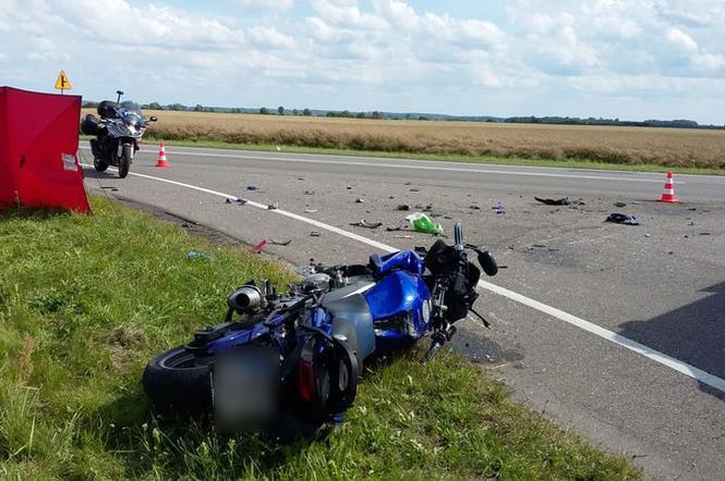 Motocyklista zginął w wypadku na DK 22