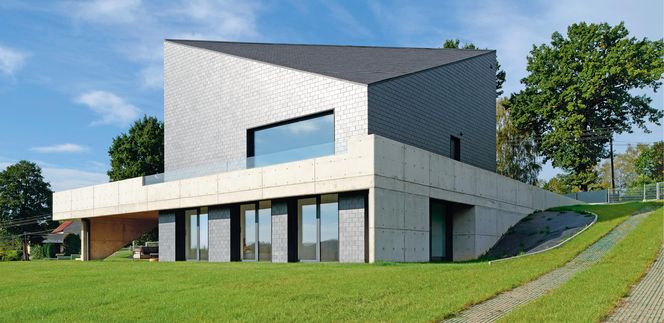 Nietypowe bryła i wnętrza śląskiego domu