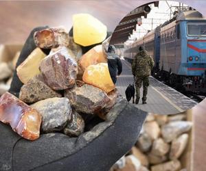 Przemycali 30 kg bursztynu pociągiem z Ukrainy. Zatrzymano maszynistów