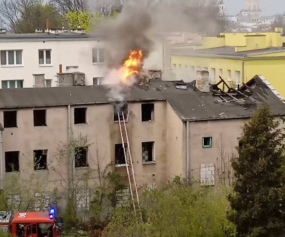 Pożar przy ul. Czwartek w Lublinie. Znów palił się ten sam budynek