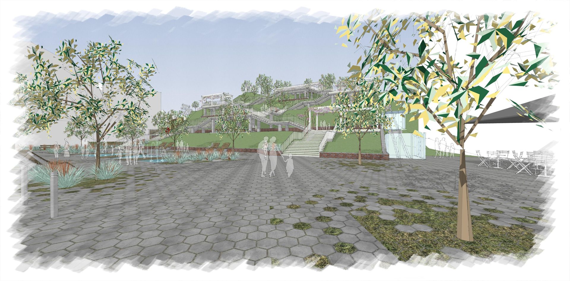 Schody Donikąd - wizualizacje