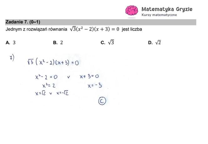 Matura matematyka rozwiązania