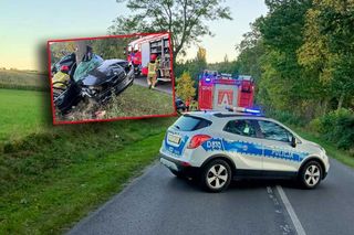 Tragiczny wypadek w Zalesiu. Nie żyje 23-letni kierowca BMW