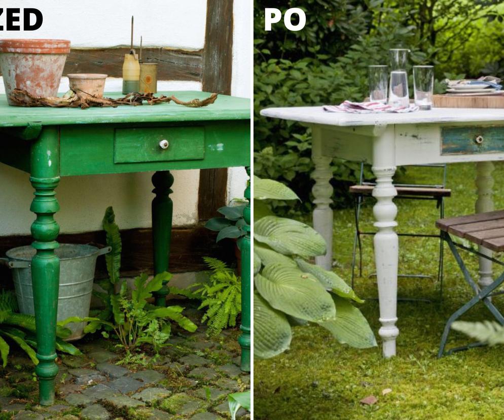 Biurko w stylu vintage - malowanie mebli