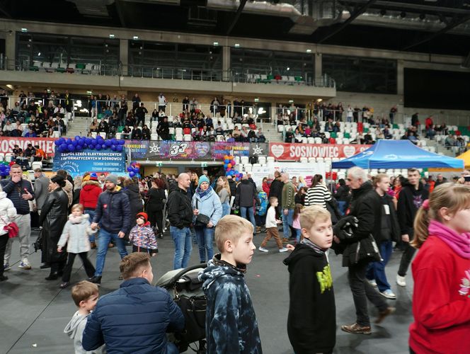 33. Finał WOŚP w Sosnowcu. Arena Sosnowiec pełna wolontariuszy i darczyńców