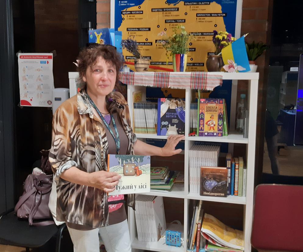 Pani Tatiana jest bibliotekarką z Kijowa