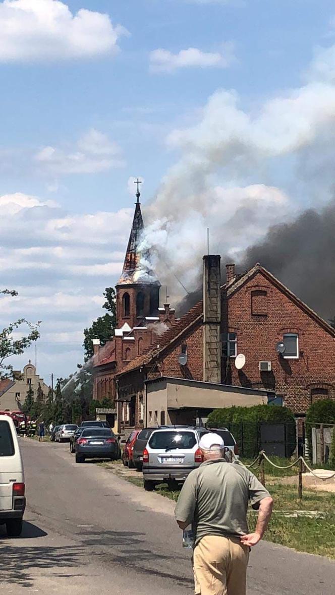 Pożar kościoła w Lutolu Suchym