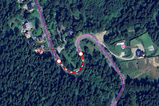 Ulica Pułaskiego w Krynicy będzie zamknięta. Sprawdź objazdy