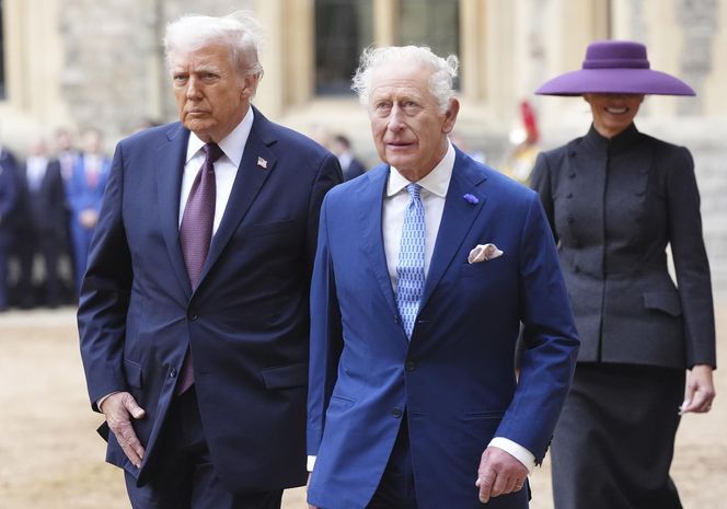 Donald Trump w Wielkiej Brytanii, spotkanie z królem Karolem III