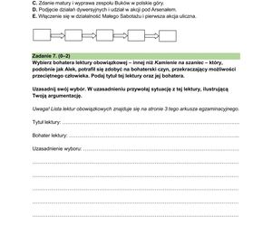 Egzamin ósmoklasisty - arkusz z języka polskiego 2024