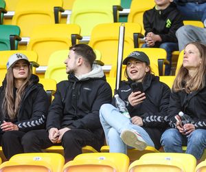 Kibice na meczu GKS Katowice - Lech Poznań