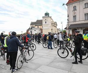 Rowerowa Masa Krytyczna na ulicach Warszawy