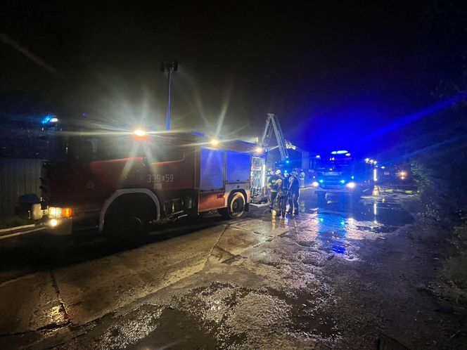 Pożar przy Metalurgicznej w Lublinie