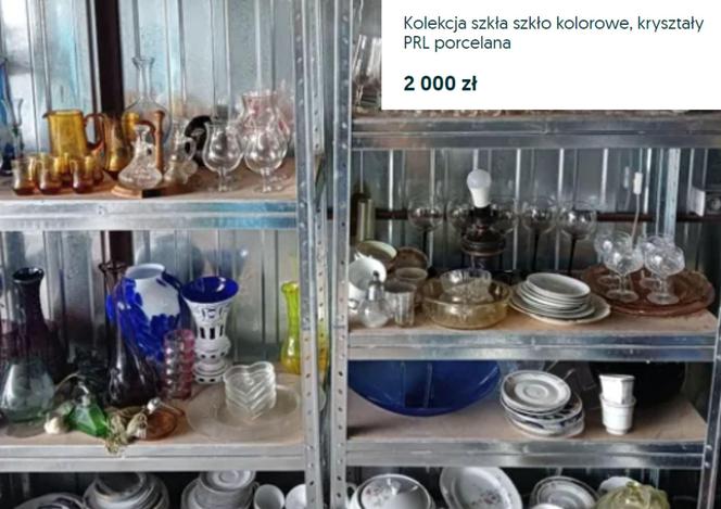 Ogłoszenie na OLX "Kolekcja szkła szkło kolorowe, kryształy PRL porcelana" wystawione przez użytkownika Tomasz