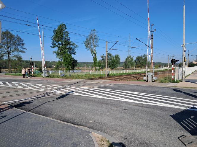 Przejazd kolejowy Starachowice Zachodnie otwarty