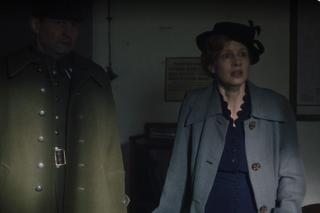 Dom pod Dwoma Orłami odc. 10. Zofia Szablewska (Karolina Gruszka), Jan Liski (Andrzej Konopka)