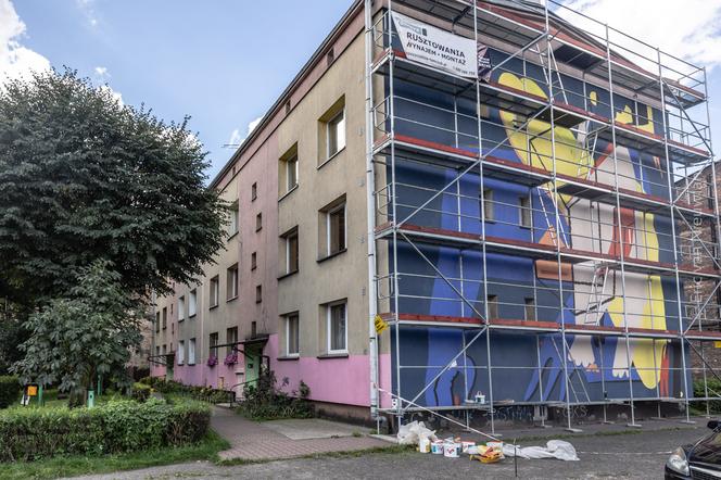 Nowy mural w Katowicach-Załęże