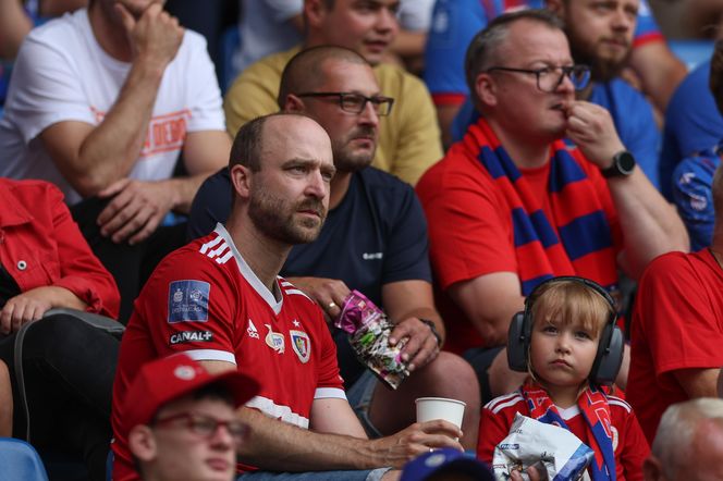 Kibice na meczu Piast Gliwice - Górnik Zabrze