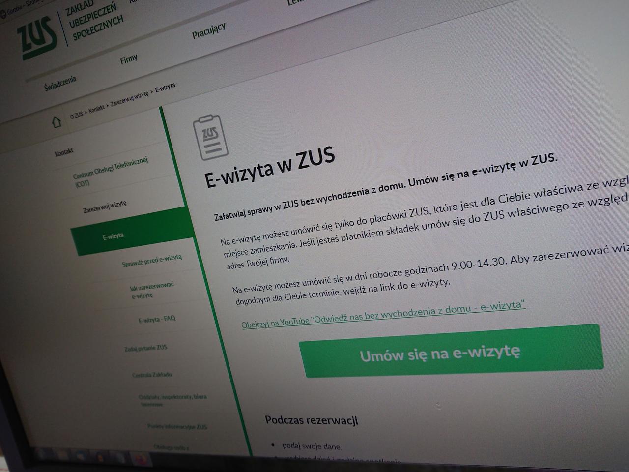 Ponad 200 e-wizyt w niecały miesiąc. Lubuszanie chętnie korzystają z internetowej obsługi ZUSu